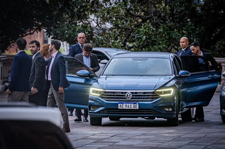 Los gobernadores hablaron tras la reunión en Casa Rosada. (Foto: TN/Leandro Heredia)