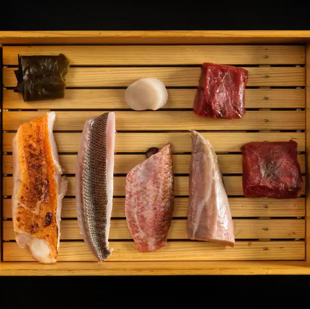 El pescado gallego madurado del restaurante coruñés Omakase.