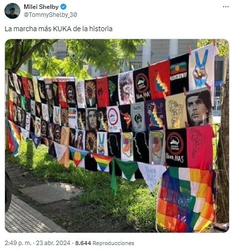 Tuits contra la marcha estudiantil