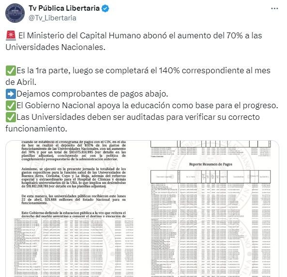 Tuits contra la marcha estudiantil