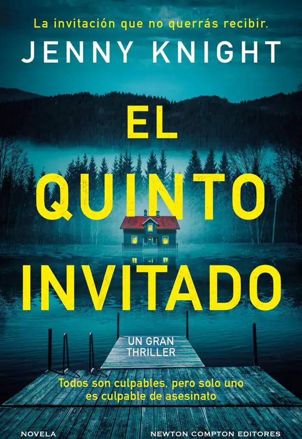 Portada del nuevo thriller de Jenny Knight, El quinto invitado. / Newton Compton Editores