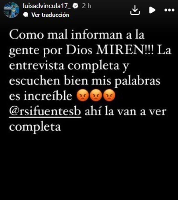 Luis Advíncula y su posteo, aclarando los dichos que sacudieron al mundo Boca.