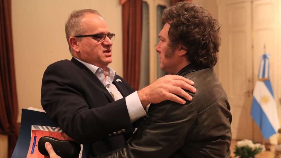 Javier Milei junto a Eyal Sela 20240414