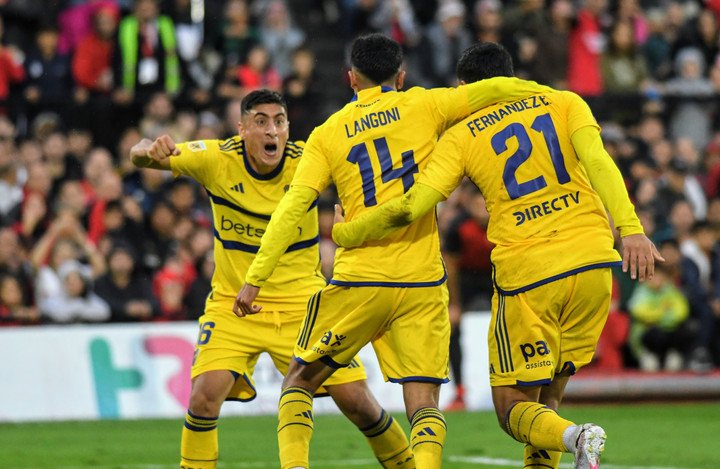 Merentiel no convirtió pero fue importante en el ataque de Boca. Foto: Juan José García.