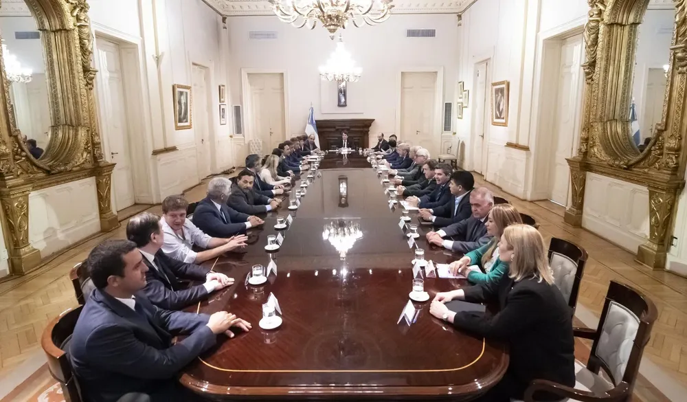 Reunión de gobernadores con Nicolás Posse (NA)