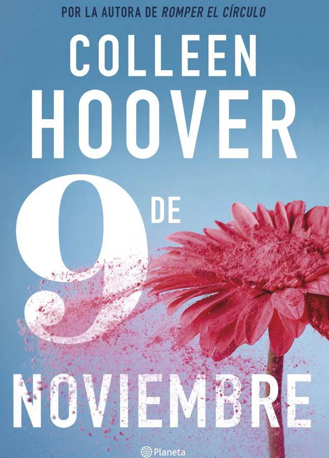 Portada de 9 de noviembre, el nuevo libro de Colleen Hoover. /Planeta