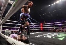 Gervonta Davis volvió al ring con un espectacular nocaut y retuvo el título AMB tras su paso por la prisión