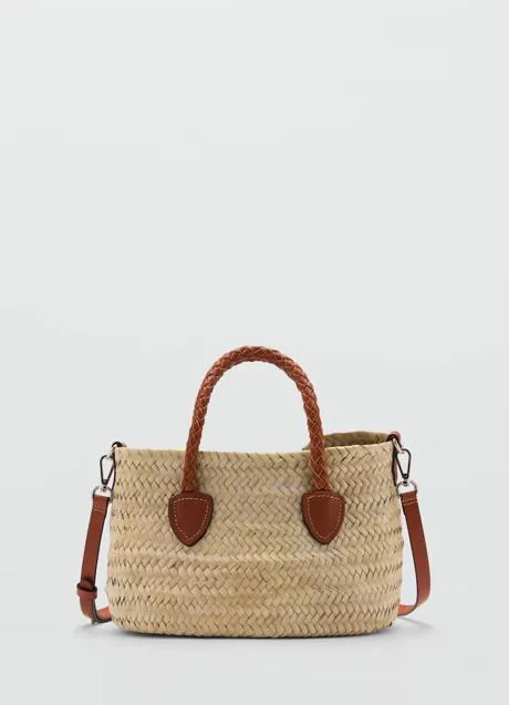Bolso de rafia de Mango (69,99 euros)