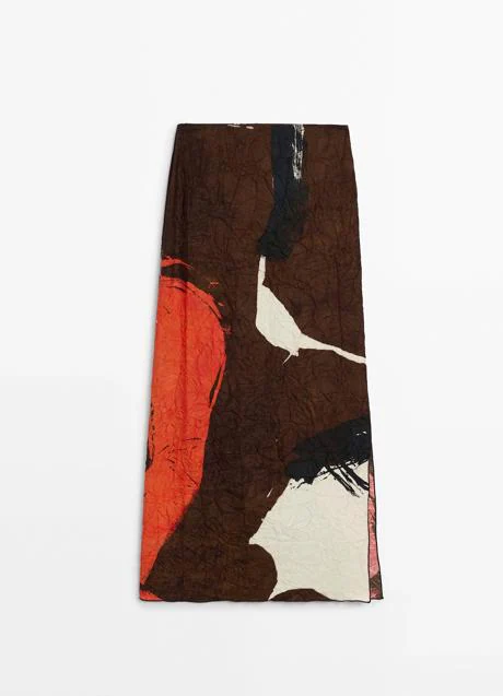 Falda estampada de Massimo Dutti (89,99 euros)