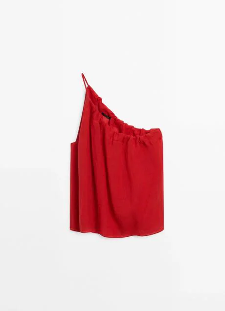 Top rojo de Massimo Dutti (39,99 euros)
