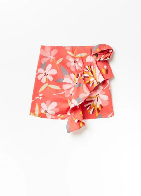 Falda estampada de Sfera (25,99 euros)