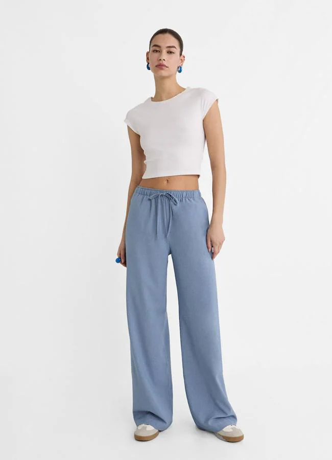 Pantalones elásticos fluidos