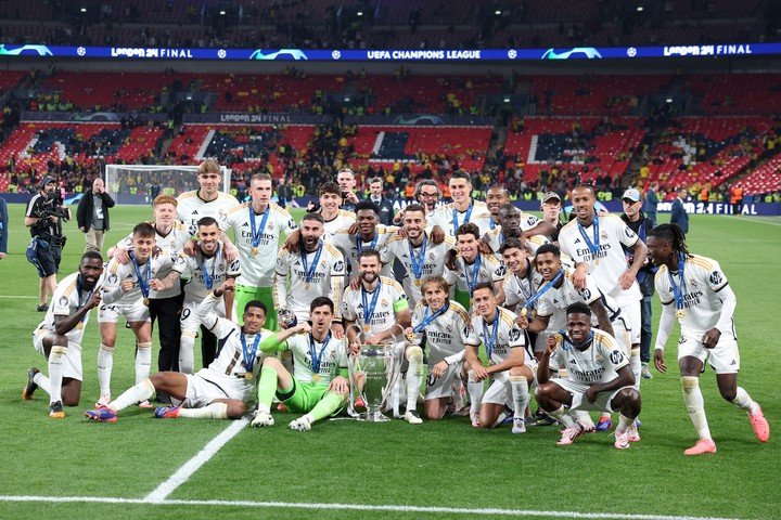 En Londres, Real Madrid ganó su 15° Champions League. Foto EFE/EPA/ADAM VAUGHAN