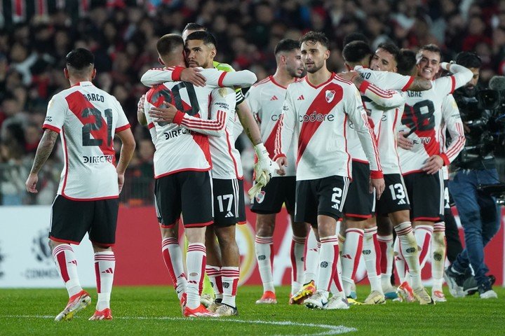 El mejor equipo de la Libertadores. River cerró la fase de grupos en el primer lugar de la tabla general. Foto Juano Tesone