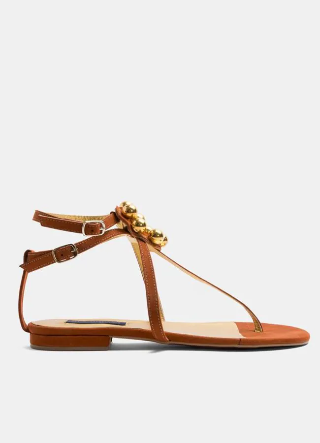 Sandalia con perlas de Inés Domènec by Cuplé.