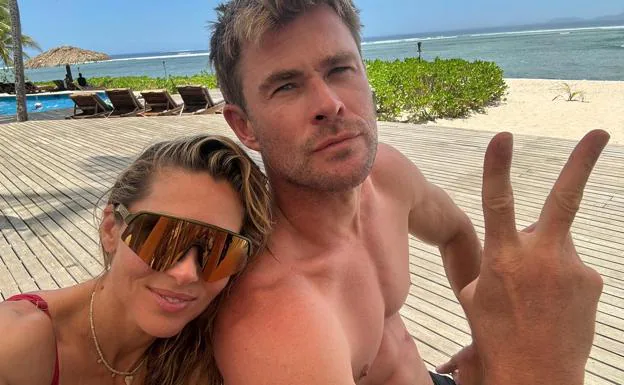 Elsa Pataky junto a su marido, Chris Hemsworth. 