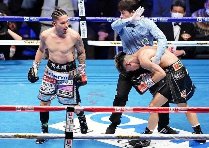 Tras noquear a Kosei Tanaka en diciembre de 2020, Kazuto Ioka dio positivo en un control antidoping, pero no fue sancionado por deficiencias en el test. Foto: Instagram @kazuto_ioka_official.