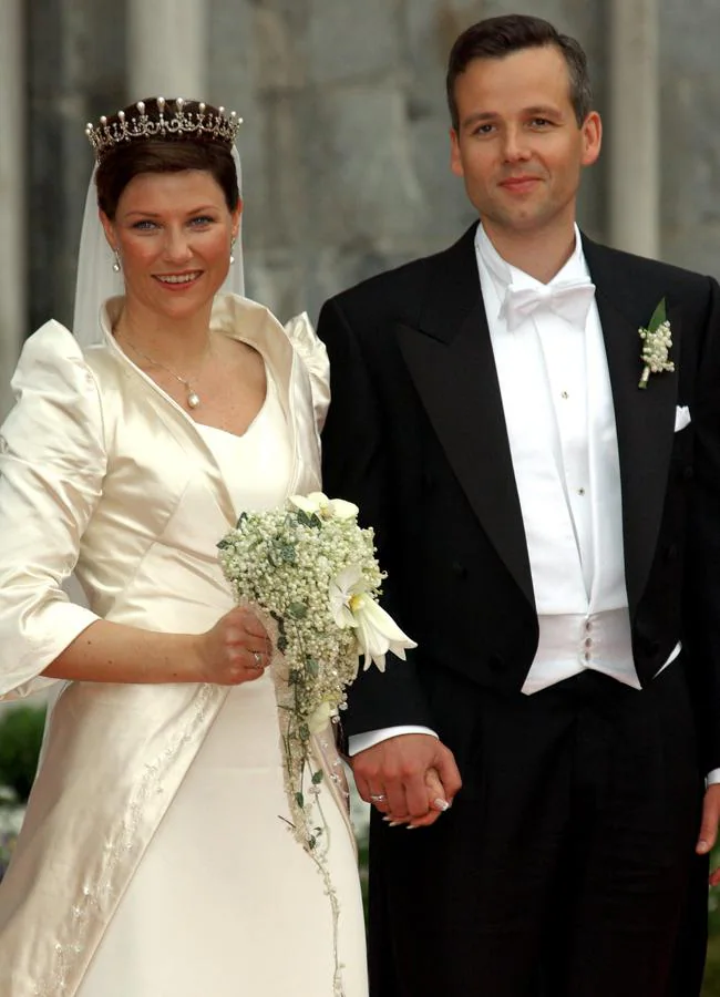 Marta Luisa de Noruega con la réplica de la tiara robada. Foto: Gtres.