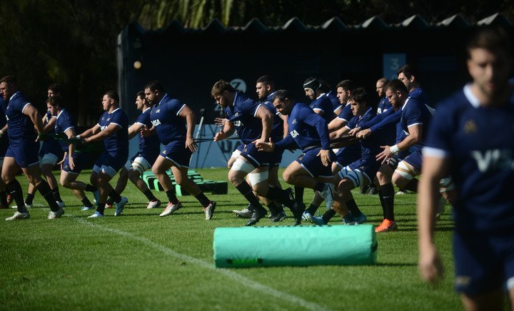 El entrenamiento de Los Pumas en Escobar. (Luciano Thieberger)