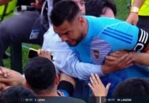 River se llevó el Superclásico y Chiquito Romero se quiso pelear con un hincha de Boca camino a los vestuarios de la Bombonera