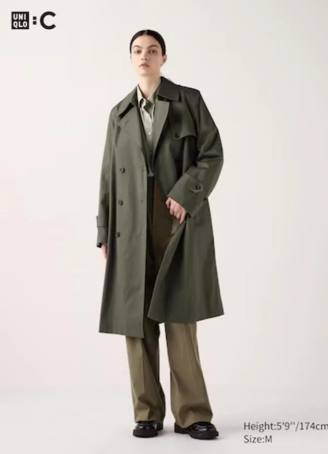Gabardina de Uniqlo, 109,90 euros.