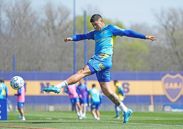 Marcos Rojo, uno de los primeros jugadores con los que charlará Gago.
Foto: Javier Garcia Martino