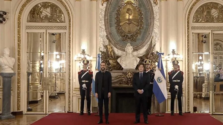 Milei y Bukele en Casa Rosada 20240930