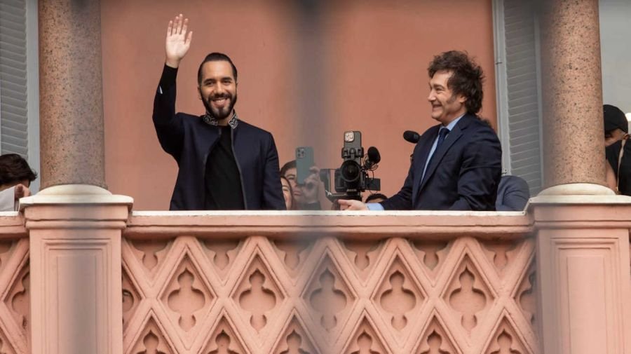 Milei y Bukele en Casa Rosada 20240930