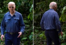 Biden se refiere a sí mismo como su propio marido