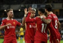 El Liverpool de Mac Allister, imparable en la Champions League: el show de Luis Díaz con una ‘cuchara’ hermosa para golear al Leverkusen en Anfield