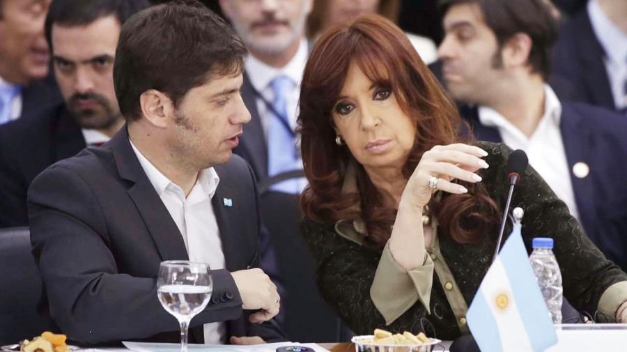 Cristina Kirchner, en uno de los tantos eventos compartidos con Axel Kicillof.