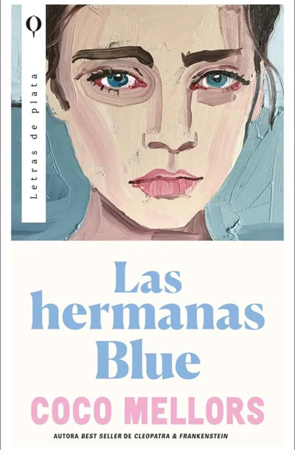 Portada de la segunda novela de Coco Mellors, Las hermanas Blue. / Letras de plata