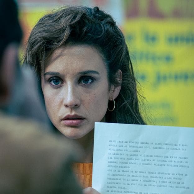 María Pedraza en una imagen de la producción española Asalto al banco central. 