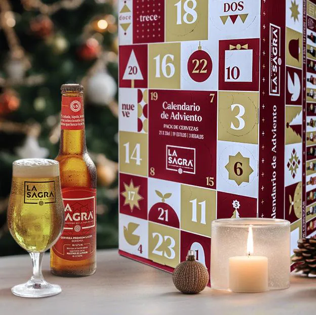 El calendario de Adviento de La Sagra, el regalo gourmet perfecto para los amantes de la cerveza. 