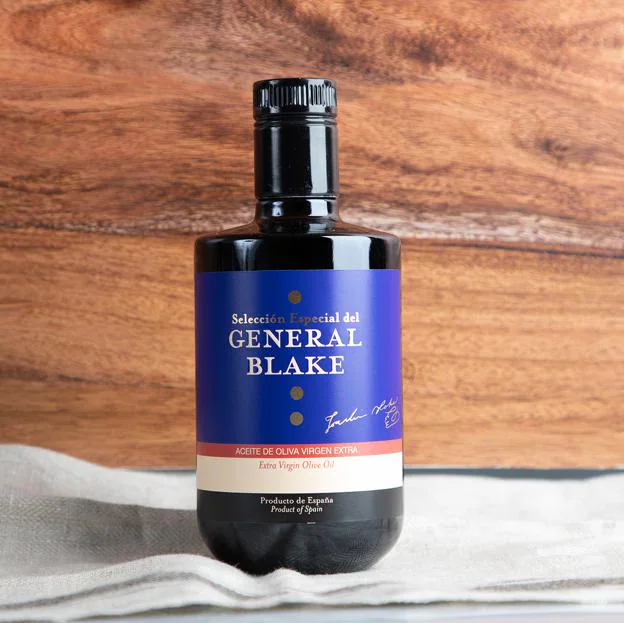 El aceite de oliva Virgen Extra Selección especial del General Blake. 