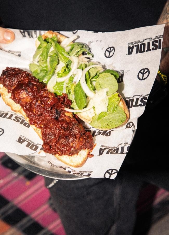 El bocadillo edición limitada de diciembre, creado por el chef Oswaldo González. / DR