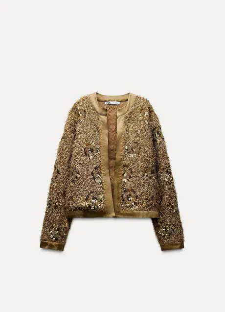 Chaqueta de lentejuelas de Mango (89,99 euros)