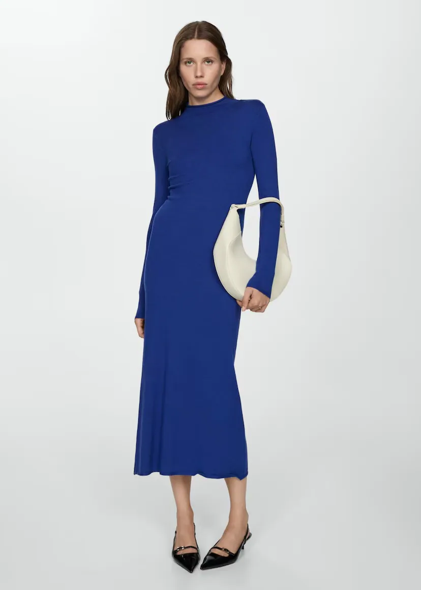 Vestido azul de Mango (29,99 euros)