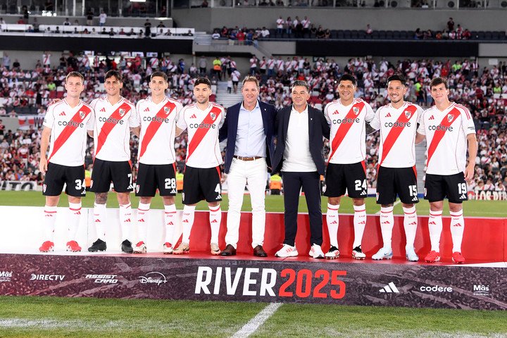 Los refuerzos de River en el Monumental.