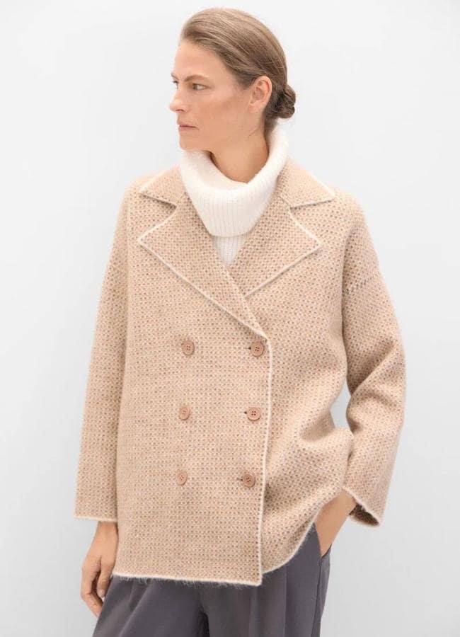 Chaquetón punto botones (29,99€)