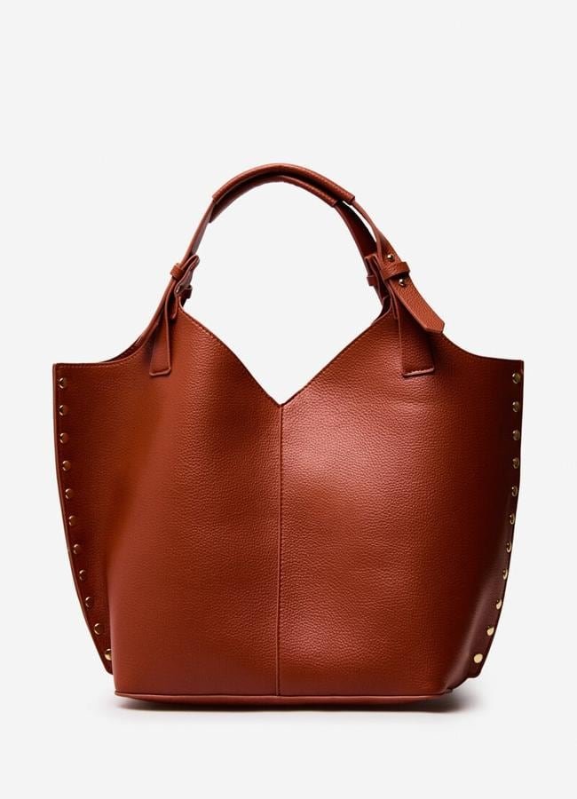 Bolso shopper tachas (39,99€)