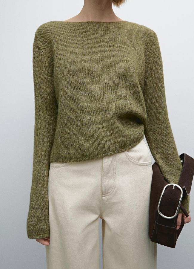 Jersey de punto con mezcla de alpaca de Massimo Dutti.