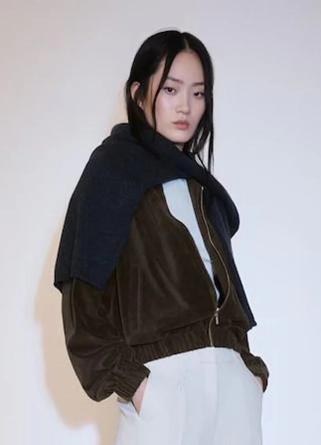 Cazadora bomber de pana