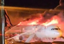 FOTOS, VIDEOS: Arde un avión con 169 pasajeros en un aeropuerto surcoreano