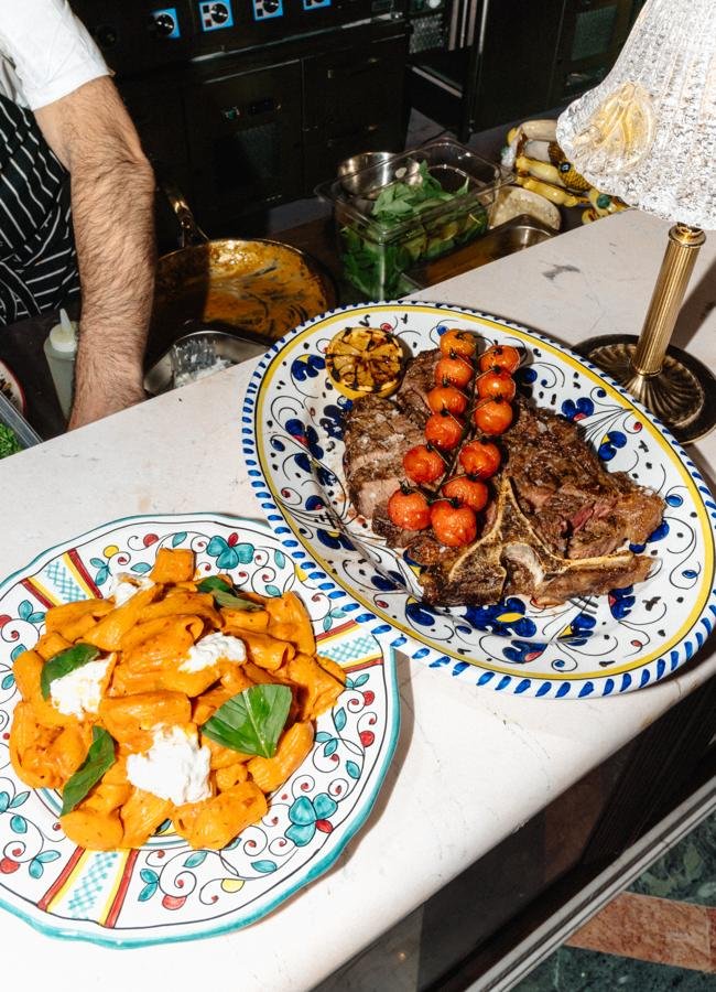 Algunos de los platos que se pueden degustar en el restaurante italiano situado en Marbella, Florentine./DR