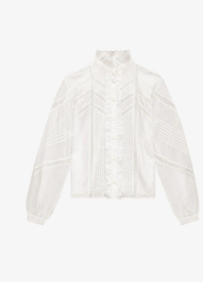 Blusa blanca romántica de Isabel Marant (375 euros).