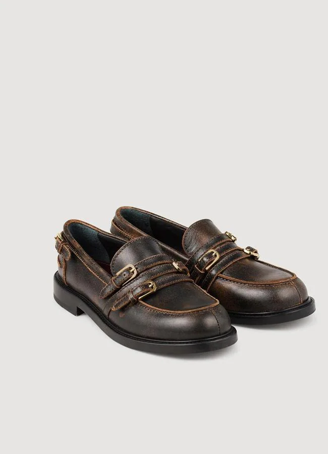 Mocasines efecto vintage de Sandro.