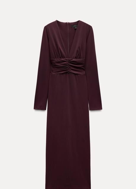 Vestido midi de Zara (35,99 euros)