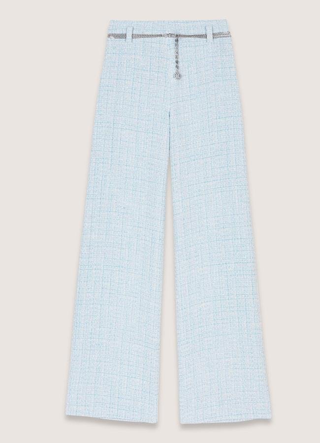 Pantalón con tejido tweed de Maje.