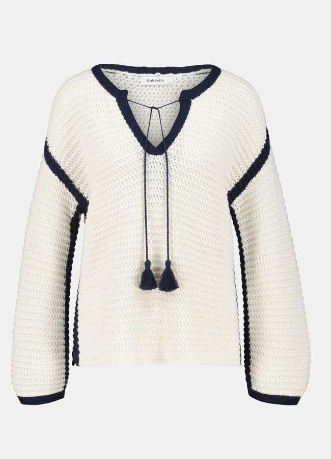 Jersey con contraste de Tintoretto, 49,99 euros.